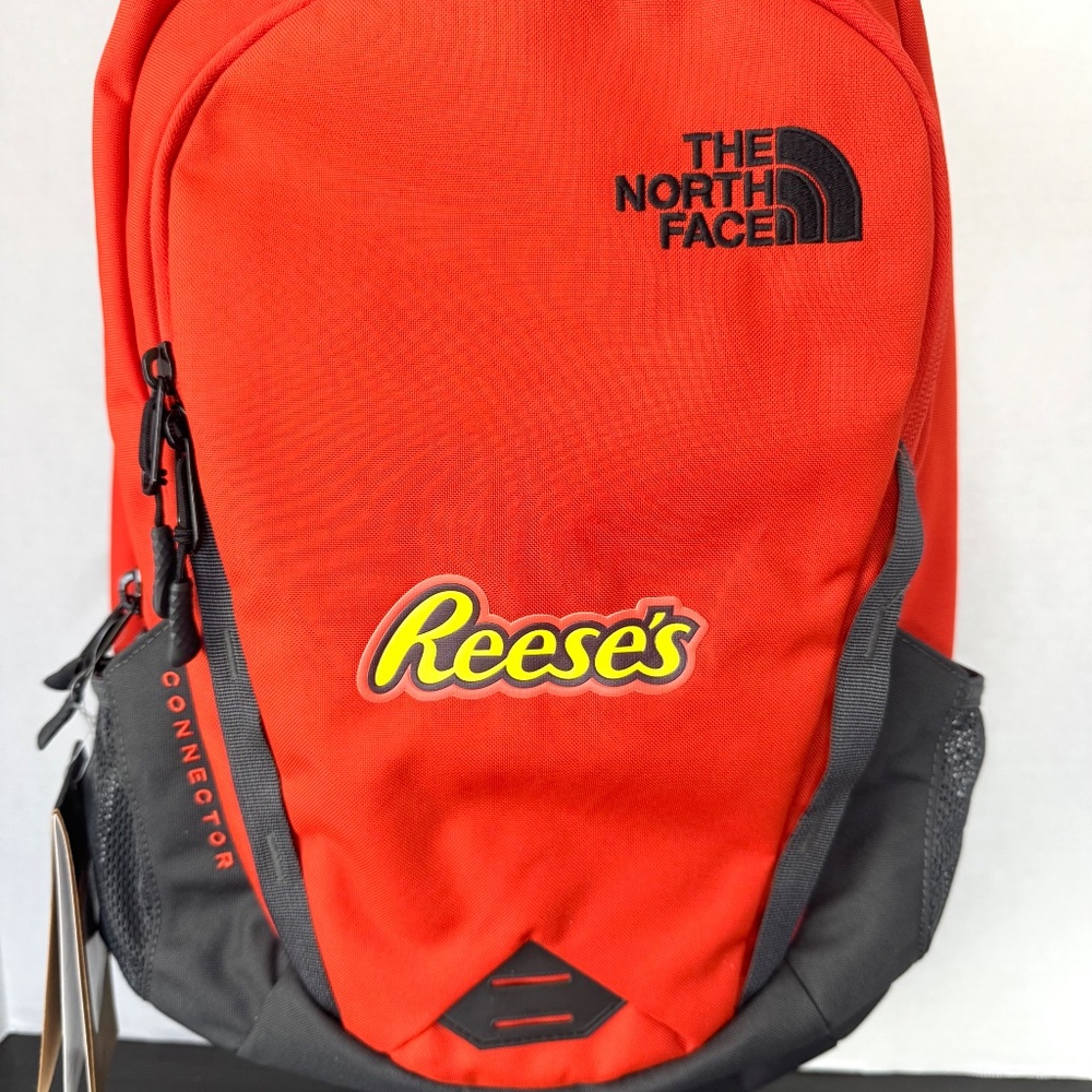 North Face Reese's Connector Backpack /Orange & Grey/Reflective Details/NWT/Rare - Picture 2 of 10